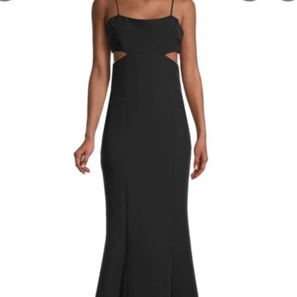 Lea & Viola Black Cut Out Gown